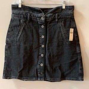 Pilcro/Anthropologie Black Mini Skirt sz. 12 NWT